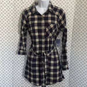 NWT Forever 21 flannel belted dress